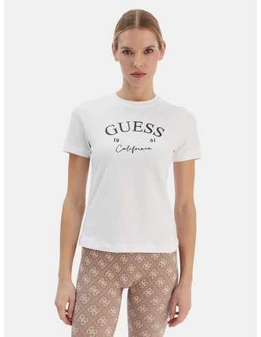 T-shirt bianco Guess V6RI02J1314