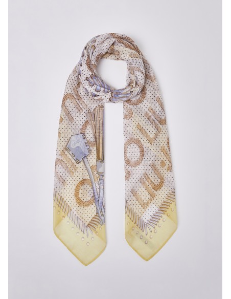 Foulard in grande con logo 2A6037T2745