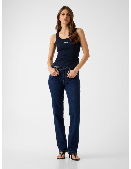 Jeans straight a vita media W6RA1SD632B