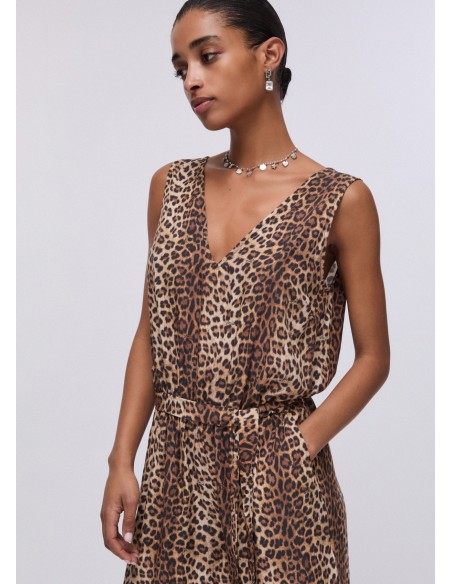 Tuta con stampa animalier Liu.jo VA6050TS123