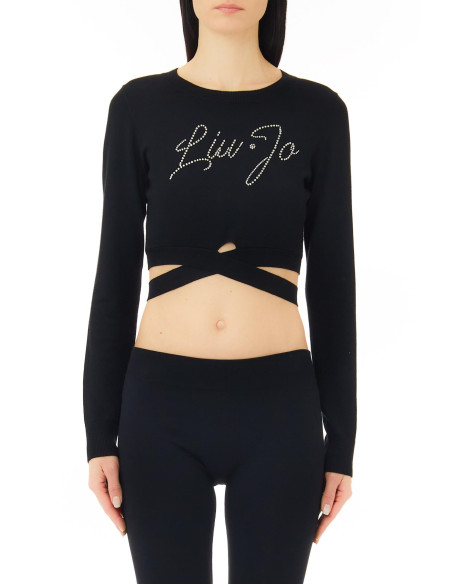 Maglia Liu.jo nera 5F3004MS49I