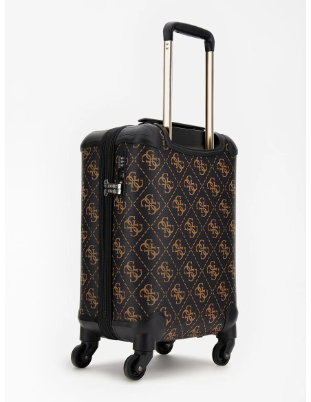 Trolley Berta brown logo Guess S8688943