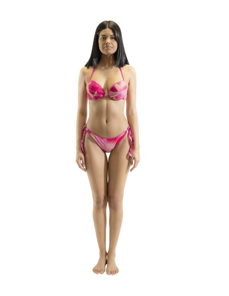 Costume due pezzi Liu.jo con stampa foliage fuxia VA4178J4649