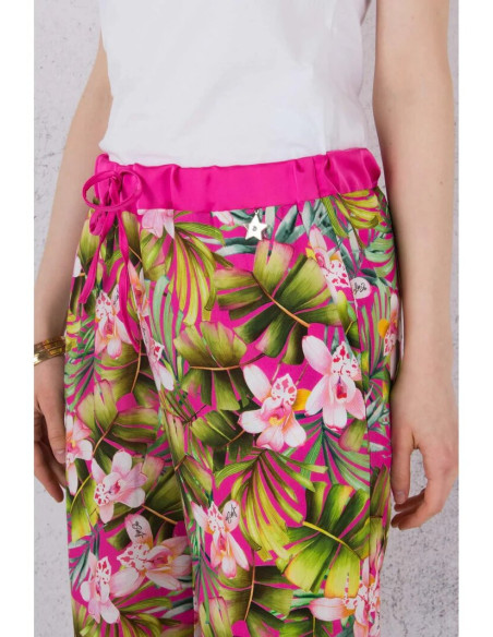 Pantalone Liu.jo con stampa floreale VA3078T3347