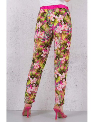 Pantalone Liu.jo con stampa floreale VA3078T3347