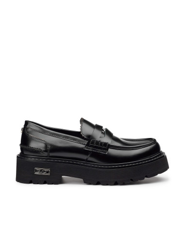 Mocassino in pelle nero CLW394700