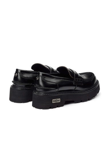 Mocassino in pelle nero CLW394700