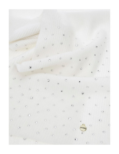 Sciarpa con strass bianco Guess AW5214POL03