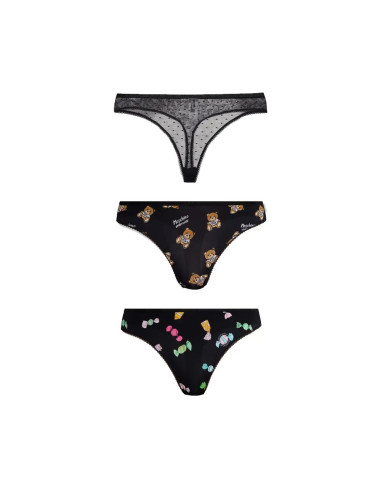 Kit 3 slip perizoma Moschino nero V6A230246031555