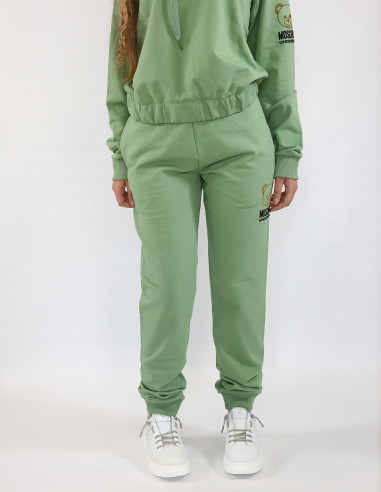 Pantalone verde Moschino V6A680344240442