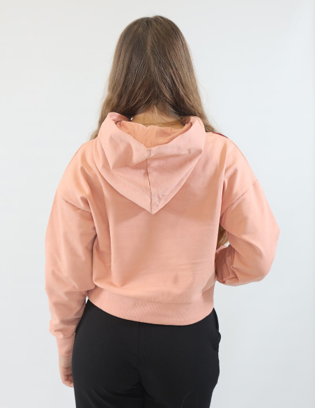 Felpa con cappuccio rosa Moschino V6A170944130225