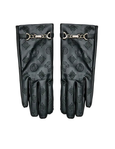 Guanti in similpelle con logo Guess AW9920POL02