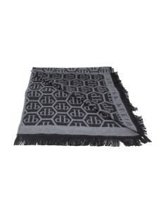 Sciarpa in lana loggata Philipp Plein SC4HWOPP656 2