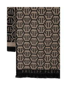Sciarpa in lana loggata Philipp Plein SC4HWOPP656