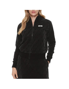 Felpa con zip nera Guess V4RQ15KC2W0 2