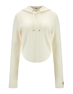 Felpa a costine con cappuccio Guess V4RQ03KC2U2 2