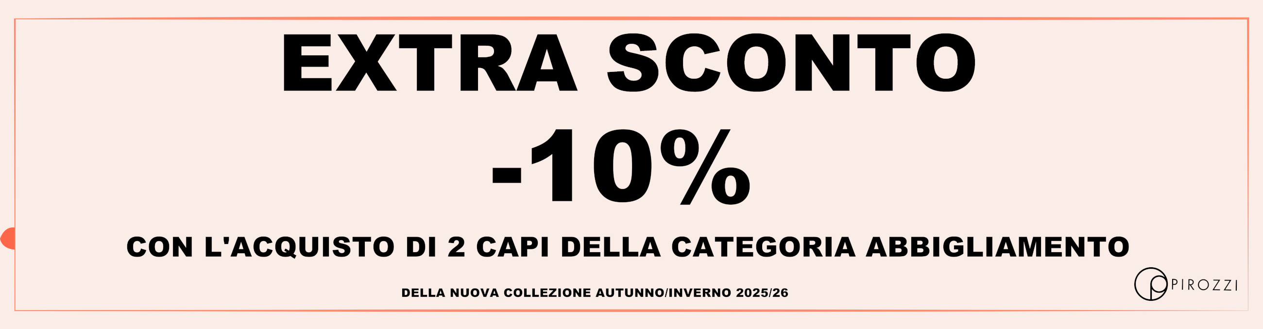 Sconto nuova collezione